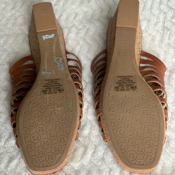 Franco Sarto Corkscrew Wedge Sandals - Picture 4 of 4